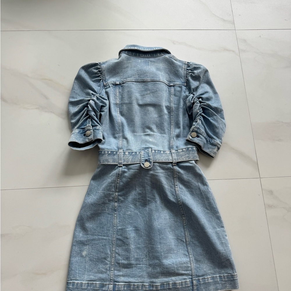 Alice + Olivia Light Blue Denim Mini Dress - Picture 7 of 10